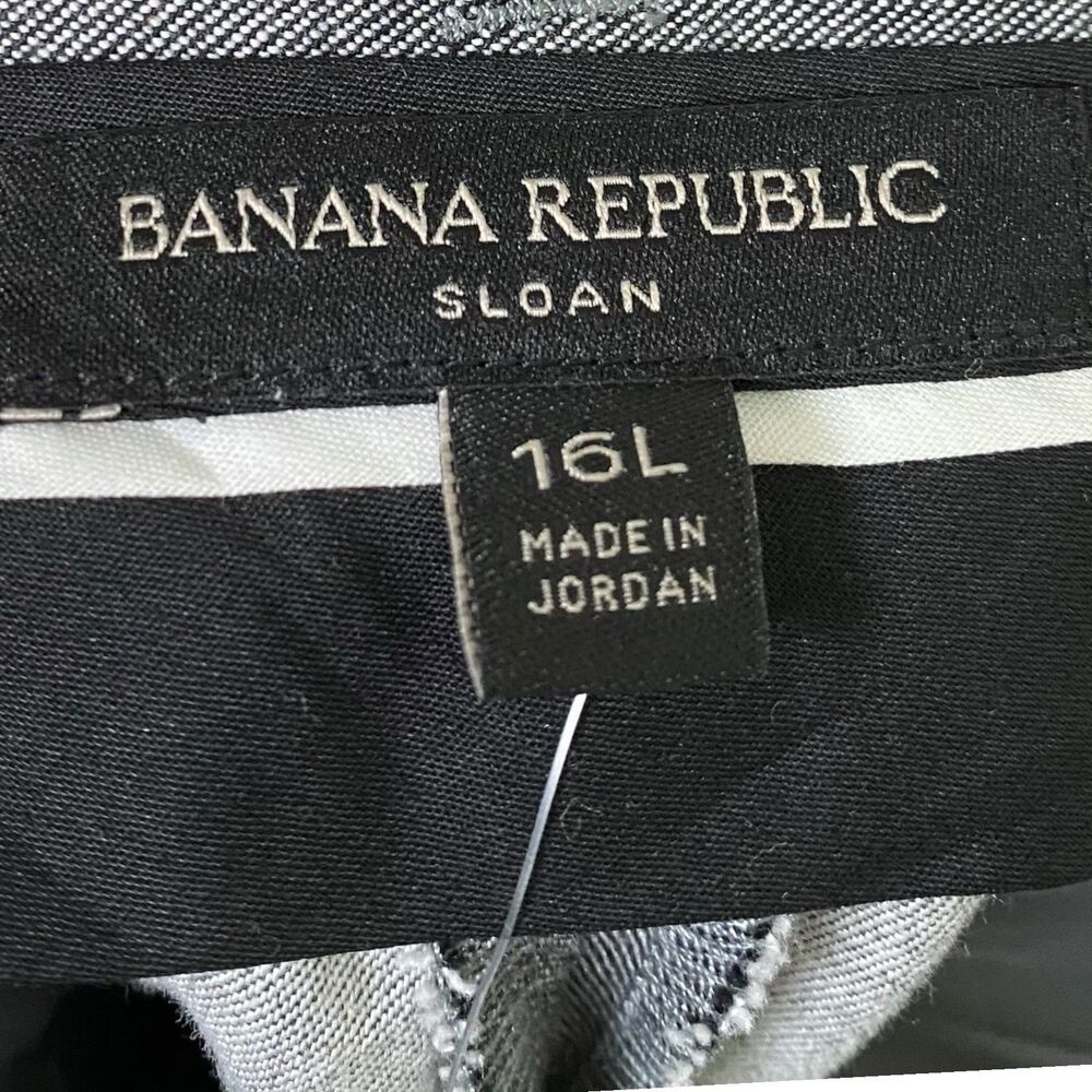 Banana Republic Dress Pants Womens 16 L (38x30) Gray Modern Sloan Ankle NWT - Picture 3 of 13